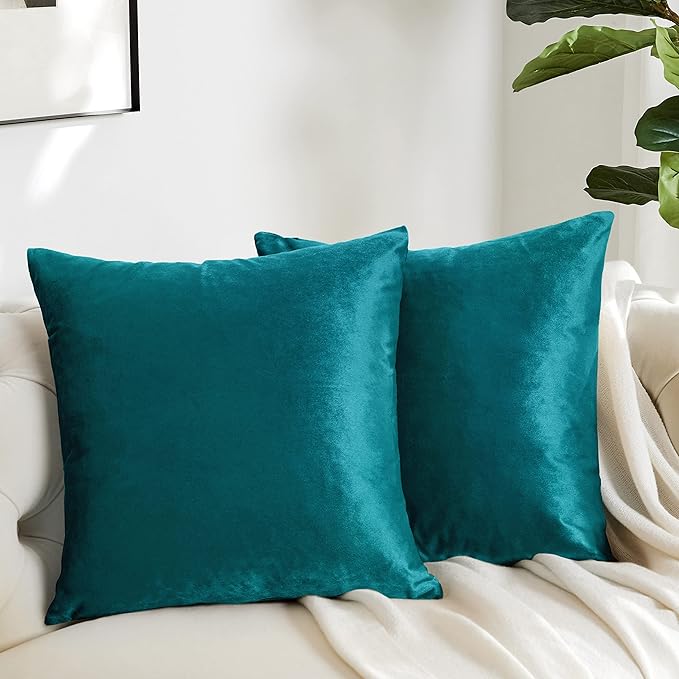 GIGIZAZA Décor Throw Couch Pillow Covers, 20 x 20 Pillow Velvet Cushion Covers - Image 6