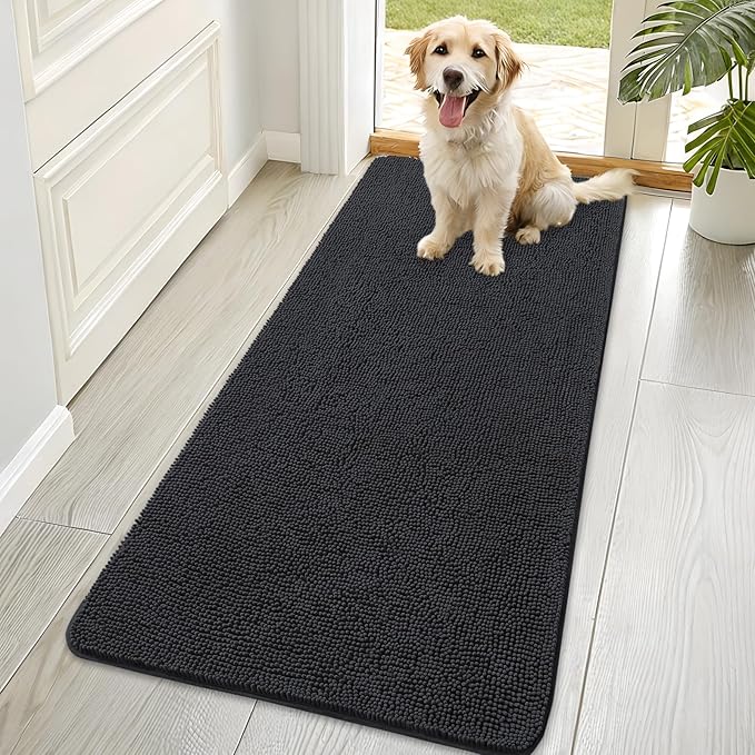 OLANLY Dog Door Mat for Muddy Paws 70x35, Absorbs Moisture and Dirt, Absorbent by OLANLY