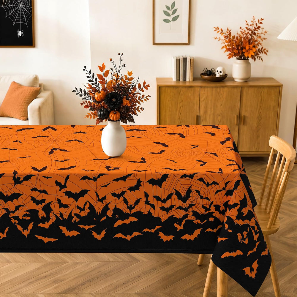 Halloween Bats Rectangle Tablecloth for Dining Decor 60" x 120"