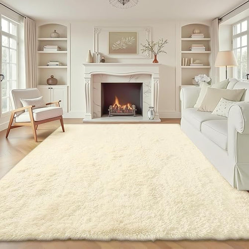 6x9 Area Rug for Living Room: Fluffy Shag Soft Washable Rugs Large Fuzzy Plush by VECARF