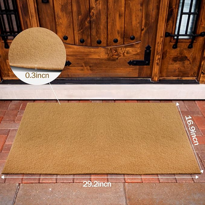 8 Pack Blank Door Mats, 30x17 Inch Artificial Coir Door Mats Outdoor - Image 3