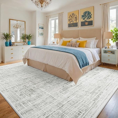 10x12 Area Rugs Washable Rug: Anti-Skid Abstract Modern Living Room Rug Soft - Image 2