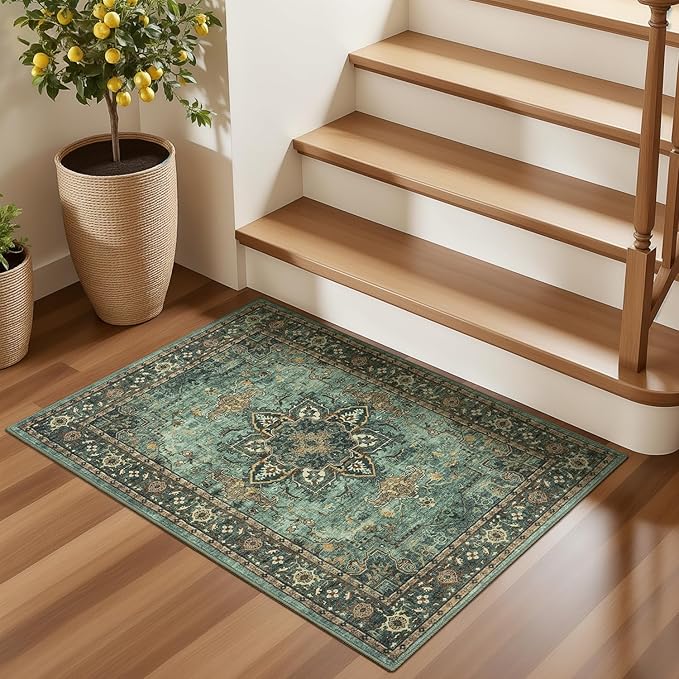 Lofus 2x3 Washable Rug for Entryway Bathroom, Non Slip Kitchen Mats for Floor - Image 2