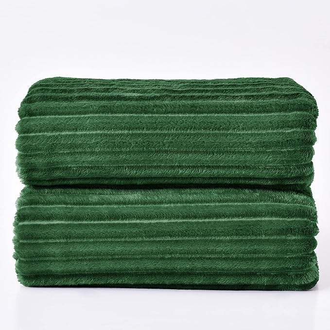 BEDELITE Fleece Blanket King Size – 3D Ribbed Jacquard Soft and Warm Decorative - Image 8