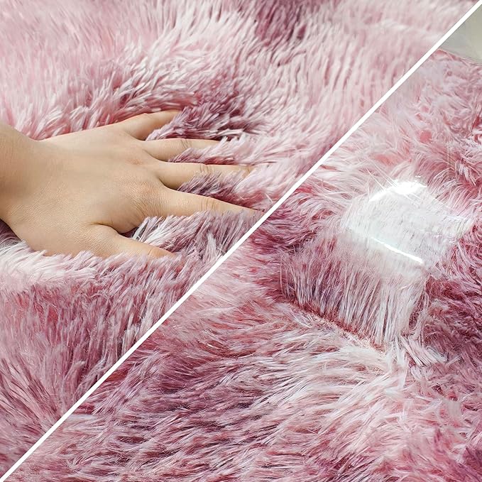 Tie-Dyed Blush 2x8 Machine Washable Runner Rugs - Image 6