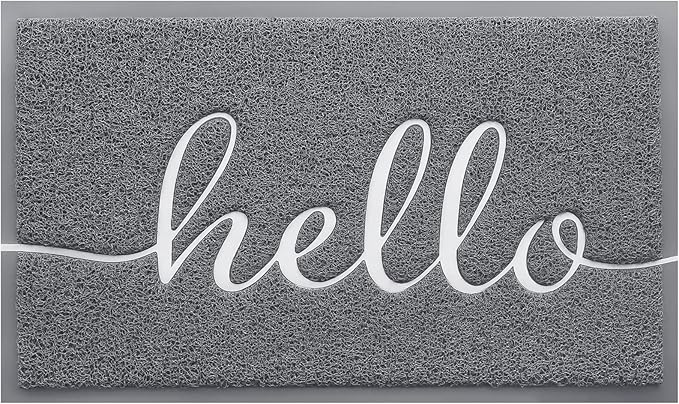 BeneathYourFeet Door Mat, Welcome Mat Low Profile Front Doormat Indoor Outdoor by BeneathYourFeet