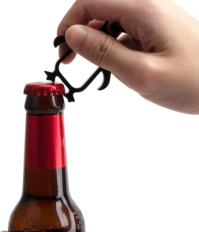 SWATOM Penguin 6PCS Bottle Opener Keychain Beer Openers Tool Key Chain Ring - Image 2