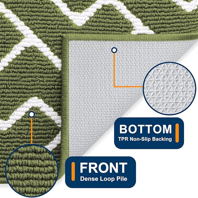 OLANLY Front Door Mat, Non-Slip Rubber Backing, Dirt Resistant and Absorbent - Image 4