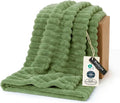 Bedsure GentleSoft Reseda Fleece Twin Blanket by BEDSURE