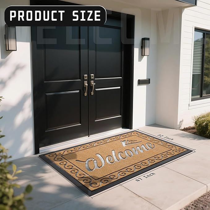 Yimobra Welcome Mat, Heavy Duty Sturdy Door Mats - Image 3