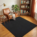 Amearea 4x4 Square Area Rugs for Bedroom Living Room, Modern Black Thickened by AmeareaDirect