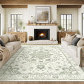 Madane 6x9 Area Rugs for Living Room, Vintage Stain Resistant Area Rug by Madane