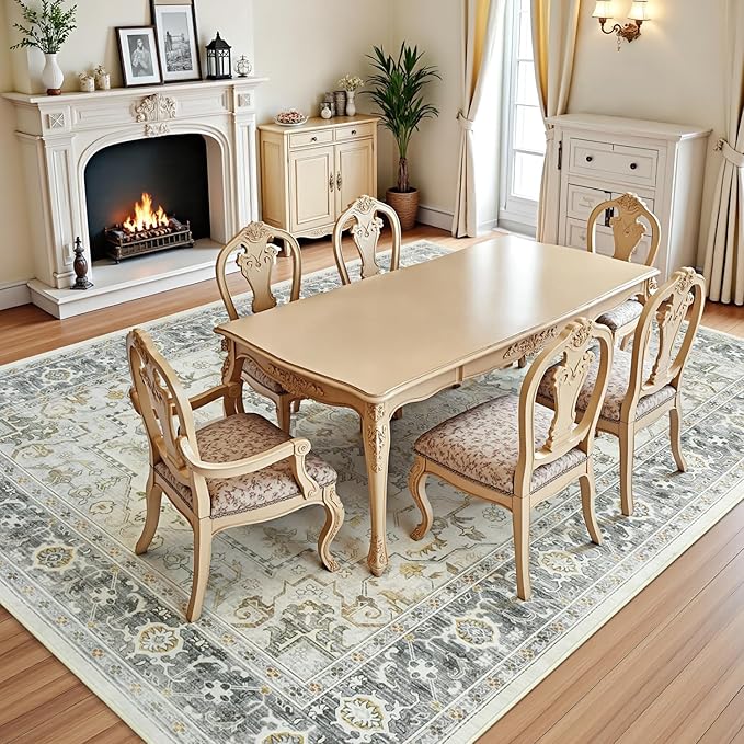 Lofus 9x12 Area Rugs for Living Room, Machine Washable Non-Slip Area Rug - Image 4