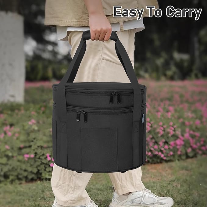 Dutch Oven Bag for 8 Inch Dutch Oven, 2-Layer Oven Travel Bag - Image 5