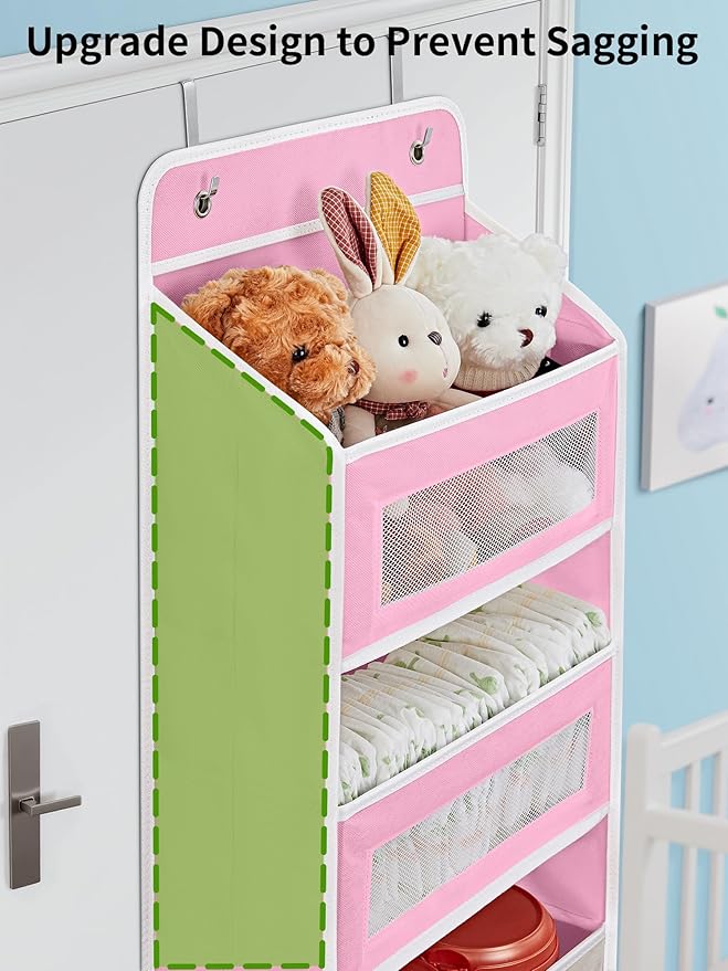 JARLINK Over The Door Organizer Storage, 5 Shelf Hanging Door Organizer - Image 4