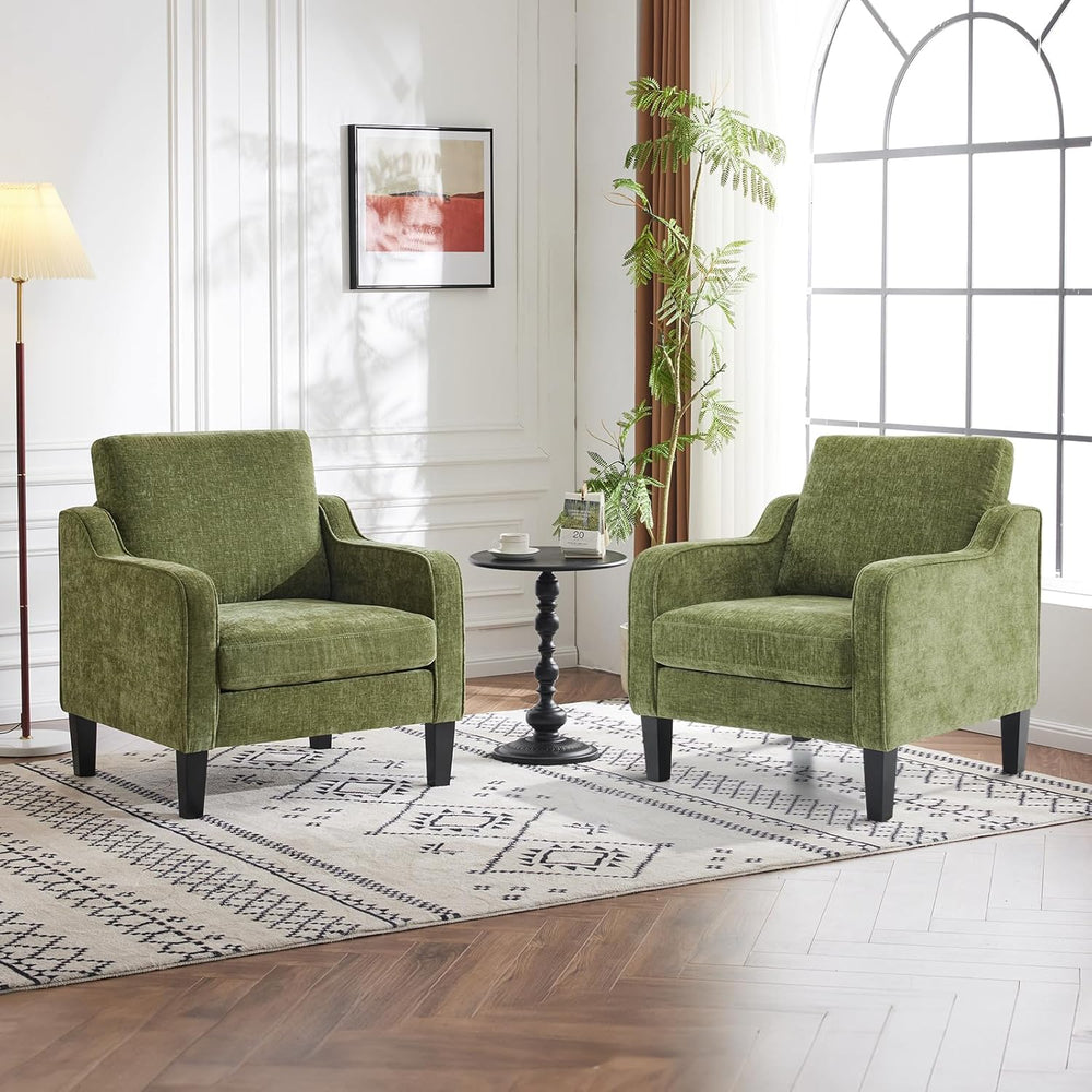 VINGLI Accent Chairs Set of 2, Modern Traditional Armchair for Living Room