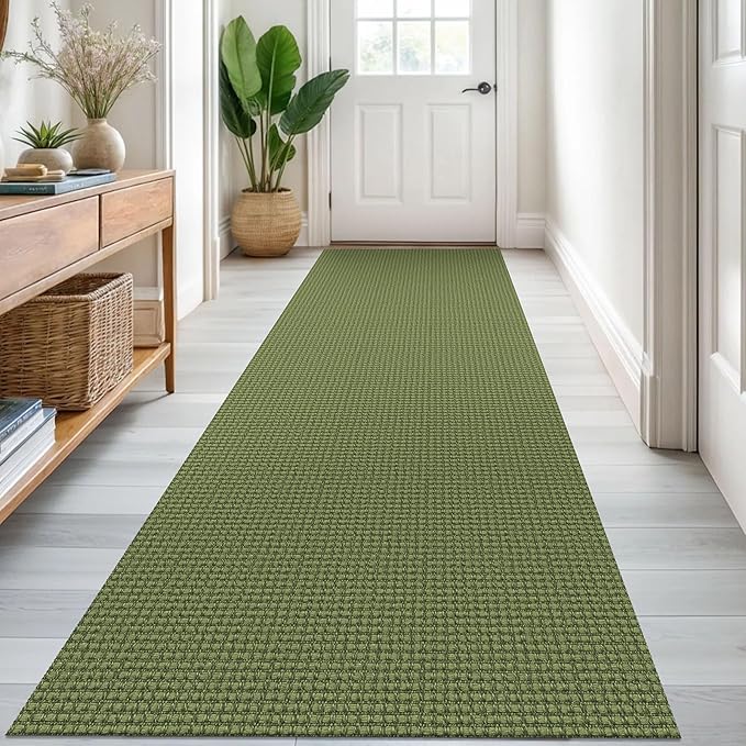 KOZYFLY Runners for Hallways 3x8 ft Washable Kitchen Runner Non Slip Rubber by KOZYFLY