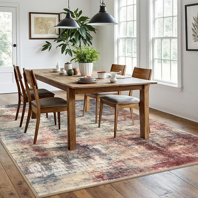 IOHOUZE Abstract Area Rugs 6x9 Ft Washable Rugs - Image 2