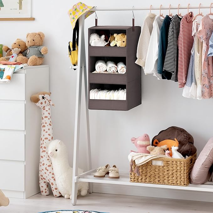 GRANNY SAYS 3-Shelf Closet Organizers and Storage, Foldable Hanging Closet - Image 2