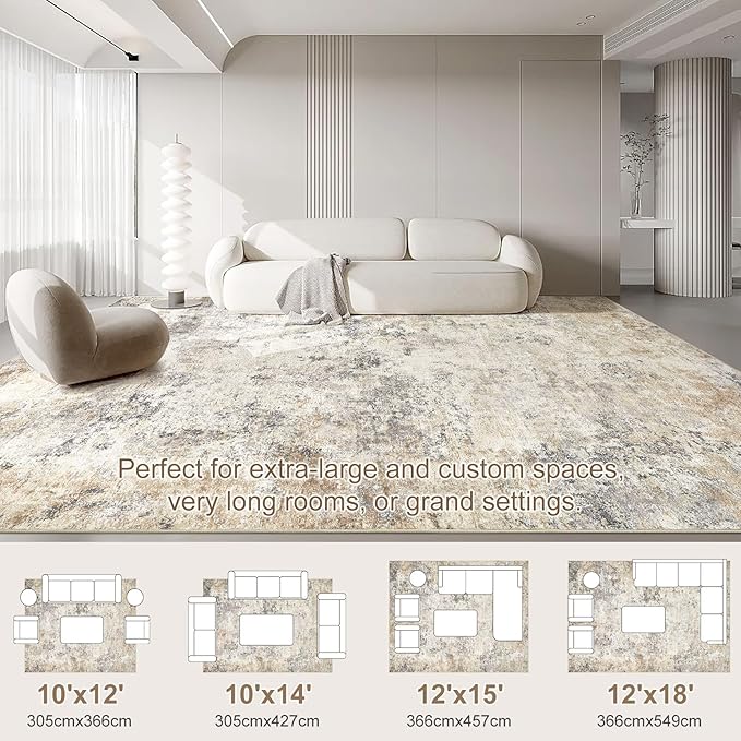 UERMEI 10x14 Area Rug Living Room Rugs - Image 5