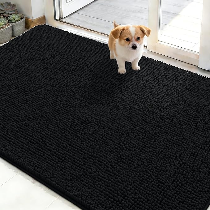 OLANLY Dog Door Mat for Muddy Paws 50x30, Absorbs Moisture and Dirt, Absorbent by OLANLY