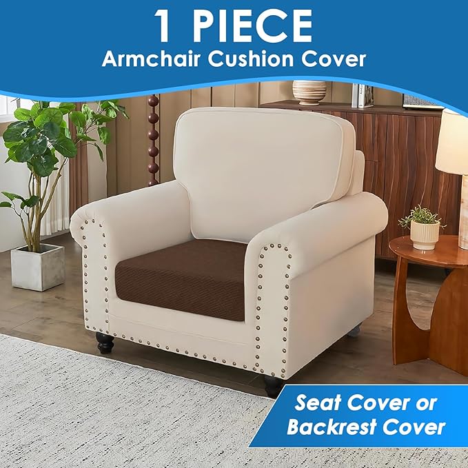 XINEAGE Couch Cushion Covers Seat Cushion Cover Thick Stretch Sofa Slipcovers 1 - Image 3