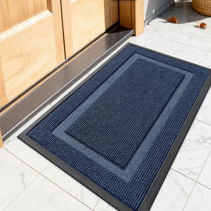 OLANLY Front Door Mat Indoor Outdoor Entrance, Waterproof All-Season, by OLANLY