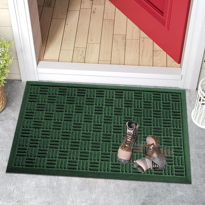 Mibao Front Door Mat Indoor Outdoor Entrance, Dirt Trapping Waterproof - Image 7