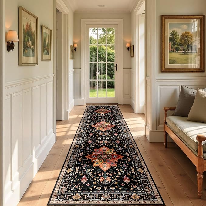 RELEANY Area Rugs 2'x7' Runner Rug Non Slip Washable - Image 2