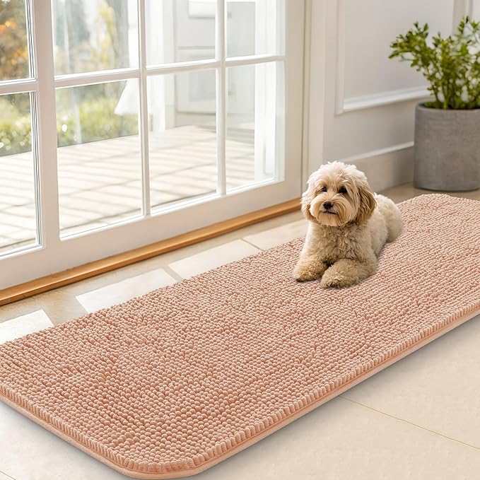 OLANLY Dog Door Mat for Muddy Paws 59x20, Absorbs Moisture and Dirt, Absorbent by OLANLY