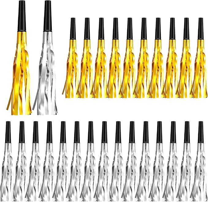 200 Pcs Party Blowers Noise Makers Party Horns Blowout Clappers Noisemakers f...