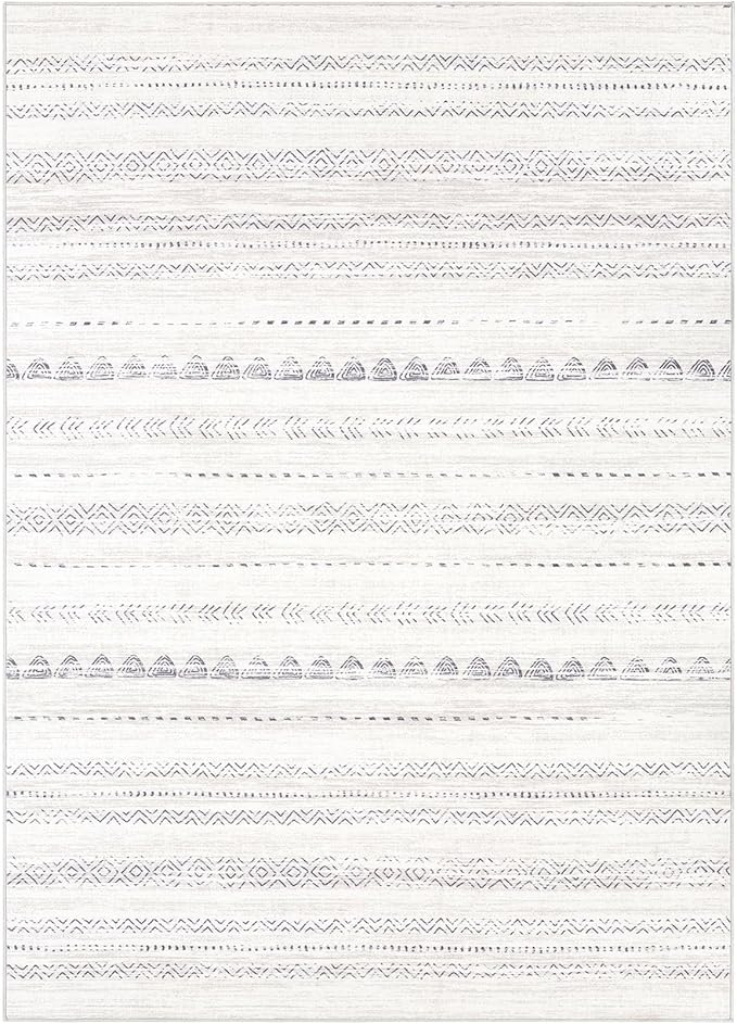 Nakagishi 6x10 Area Rugs Living Room: Washable Boho Large Neutral Soft - Image 8