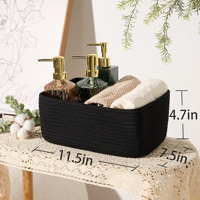 MiniArk Small Storage Baskets for Organizing | Closet Organizer Bins | Shelf - Image 3