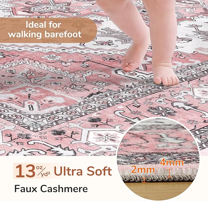 OPPODREAM Soft Area Rugs 5x7, 5x7 Washable Rug - Image 2