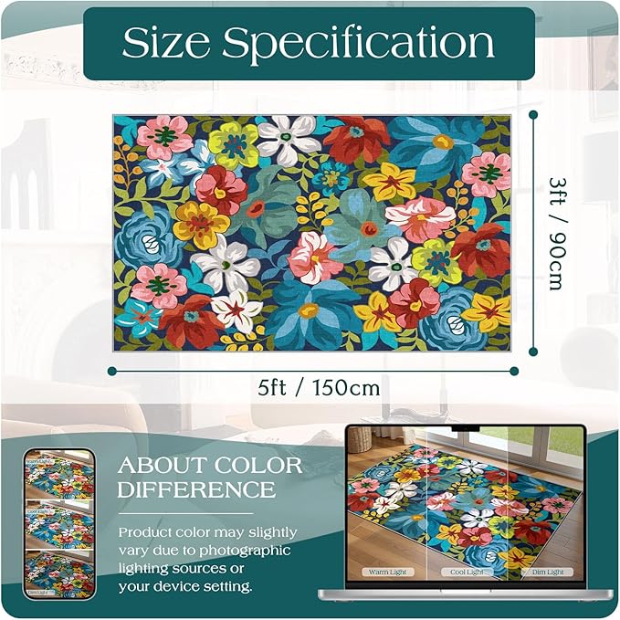3x5 Boho Entry Rug