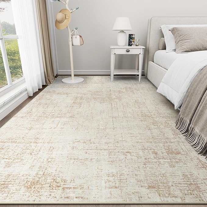 5x7 Area Rugs for Living Room Washable Rug: Anti-Skid Abstract Modern Living - Image 8