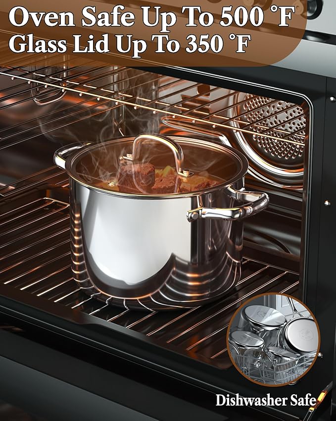 Cook N Home Stainless Steel Stockpot - Image 7