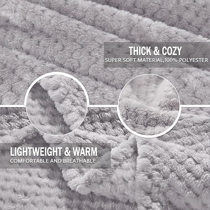 Exclusivo Mezcla Fleece Bed Blanket Twin Size, Super Soft and Warm Blankets - Image 6