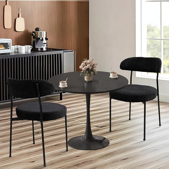 SoarFlash Kitchen Table and Chairs for 2, 24" Dining Table Set for 2 wit...