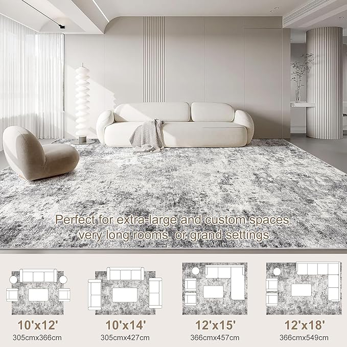 UERMEI 10x12 Area Rug Living Room Rugs - Image 2