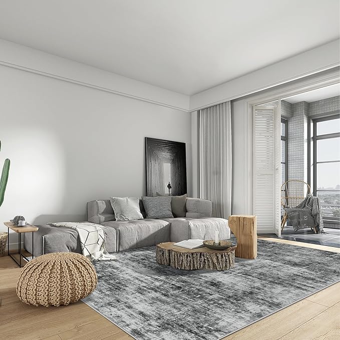 8x10 Area Rugs Washable Rug: Modern Abstract Living Room Rug Soft Anti-Skid - Image 4