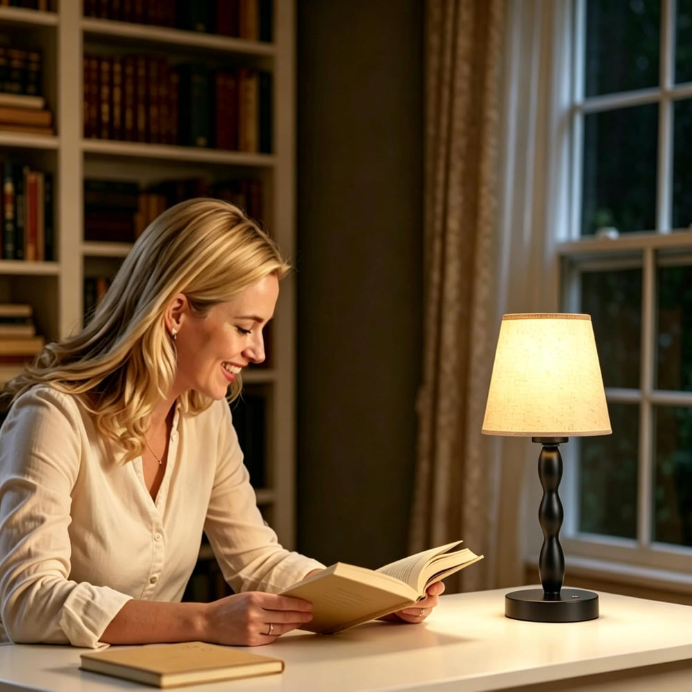 Rechargeable Cordless Table Lamp,Dimmable Battery Powered Touch Desk Lamp