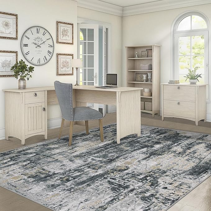 5x7 Area Rugs for Living Room, Washable Modern Abstract Large Area Rug Neutral - Image 6