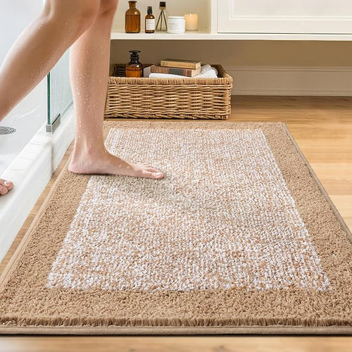 48x32 Large Bathroom Rugs Washable Non Slip, Soft Absorbent Quick Dry Mats - Image 2