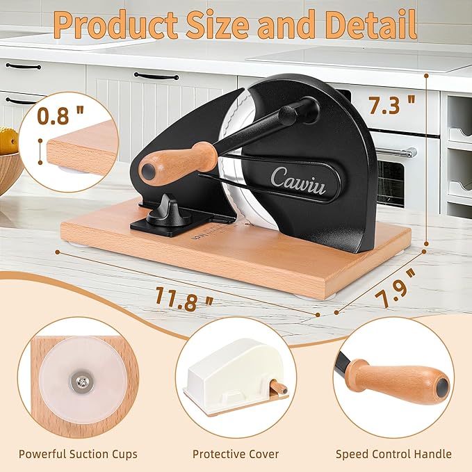CAWIU Upgraded Manual Bread Slicer
