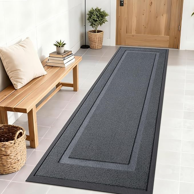 OLANLY Front Door Mat Indoor Outdoor Entrance, Waterproof All-Season, by OLANLY