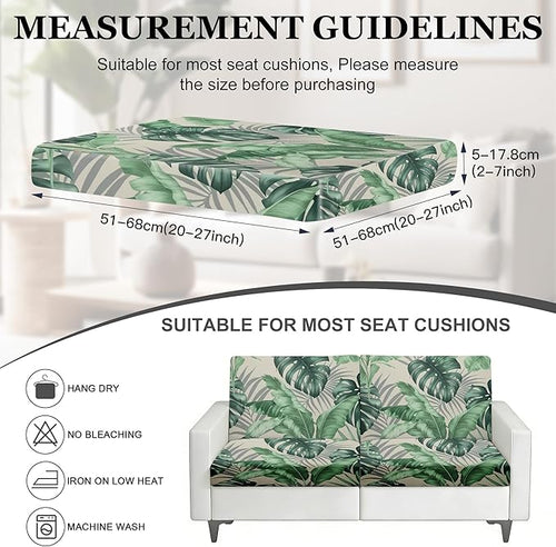 4Pcs Patio Stretch Cushion Covers, Outdoor Sofa Replacement Cover Slipcovers - Image 2