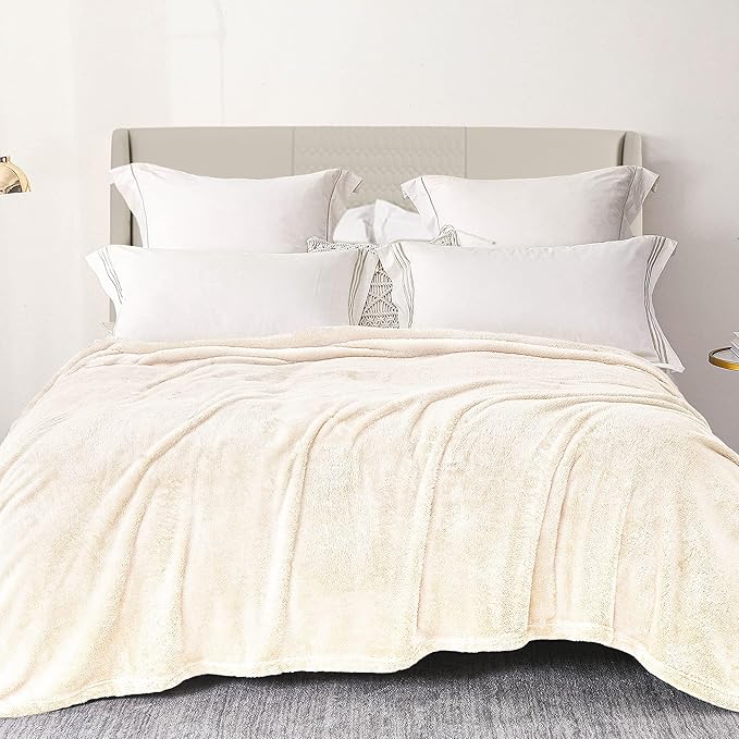 Exclusivo Mezcla Plush Fuzzy Fleece Bed Blanket King Size, Super Soft, Fluffy by ExclusivoMezcla