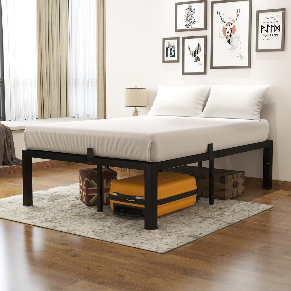 yookare 14 Inch Full Platform Bed Frame - 3500 lbs Heavy Duty Metal Mattress ...