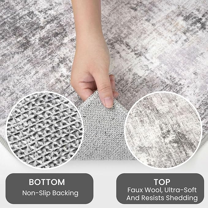 IOHOUZE Abstract Runner Rug 3x12 Ft Washable Runners - Image 6